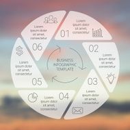 Circle line infographic Template for cycle diagram graph presentation and N12