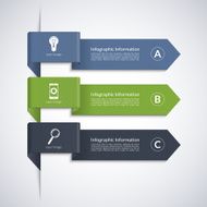 Modern arrow banner for business infographics