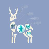 Christmas flat infographic N31