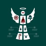 Christmas flat infographic N32