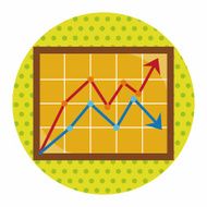 Financial charts theme elements N17