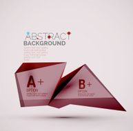 Geometric shapes with sample text Abstract template N205