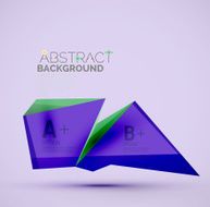 Geometric shapes with sample text Abstract template N207