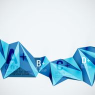Geometric shapes in the air Vector abstract background N265