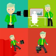 Set of businessman pose character concepts N115