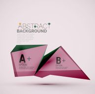 Geometric shapes with sample text Abstract template N209
