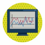 Financial charts theme elements N18