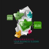 Vector fresh business abstract infographic N54
