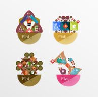 Set of abstract geometric shapes with options N53