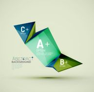 Geometric shapes with sample text Abstract template N212