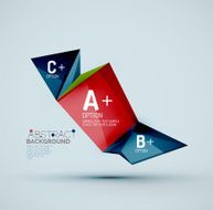 Geometric shapes with sample text Abstract template N213