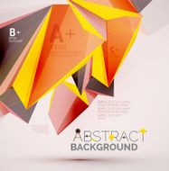 Geometric shapes in the air Vector abstract background N269