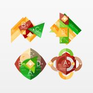 Paper graphics infographic web layouts N29