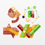 Paper graphics infographic web layouts N30