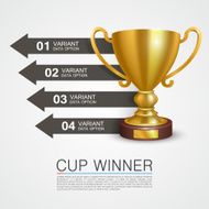 Graphic information Winner cup art