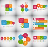 Collection of Infographic Templates for Business Vector Illustra N60