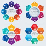 vector infographics set templates