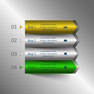 Vector lines arrows infographic N14