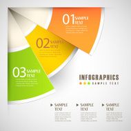 vector abstract 3d sector paper infographics