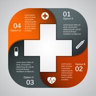 Modern vector template for your medical project N9