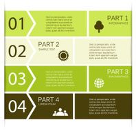 Modern vector info graphic for business project N106