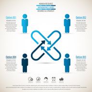 Business management strategy or human resource infographic N29