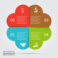Vector circle element for infographic N45