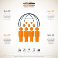 Business management strategy or human resource infographic N31