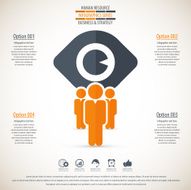 Business management strategy or human resource infographic N32