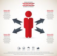 Business management strategy or human resource infographic N34