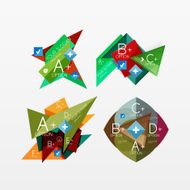 Paper graphics infographic web layouts N36