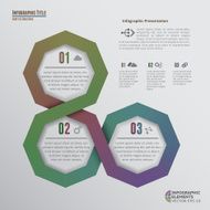 Octagons Infographic Elements - 3 Options