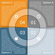 Modern vector info graphic for business project N108