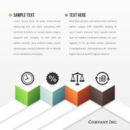 Business Template With Four Boxes
