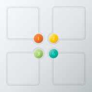 Colorful Steps Infographics Elements