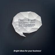 Abstract 3d speech bubble illustration
