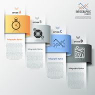 Modern infographics options banner N330