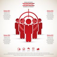 Business management strategy or human resource infographic N35