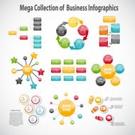 Collection of Infographic Templates for Business Vector Illustra N61