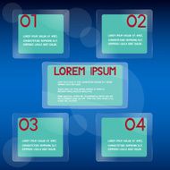 Glass background vector illustration infographics elements design