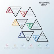 Infographic triangle template