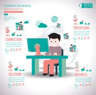 Working business infographic N2