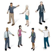 Isometric Pointing People