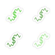 assembly realistic sticker design on paper graphics N3