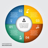 Vector circle element for infographic N47