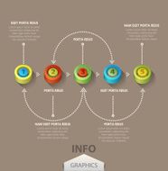 Vector colored numbers (elements for design and business)