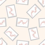 Financial charts seamless pattern