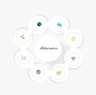 Vector colorful info graphics for your business presentations N166