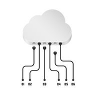 Cloud information data art sign N2