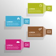 Plain colored paper stickers with numbers and signs